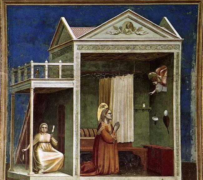 GIOTTO di Bondone Annunciation to St Anne Sweden oil painting art